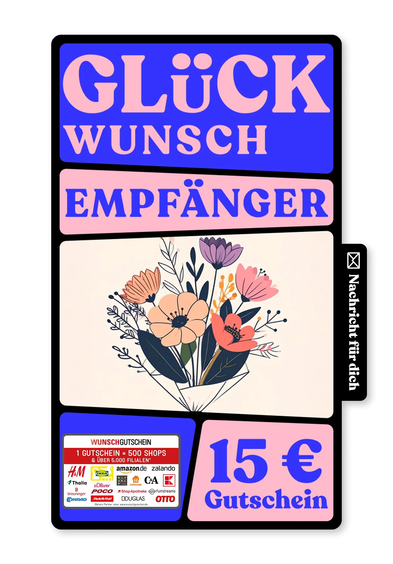 Danke Gutschein - Bedanke dich mit dem Gutschein für 500 Shops*